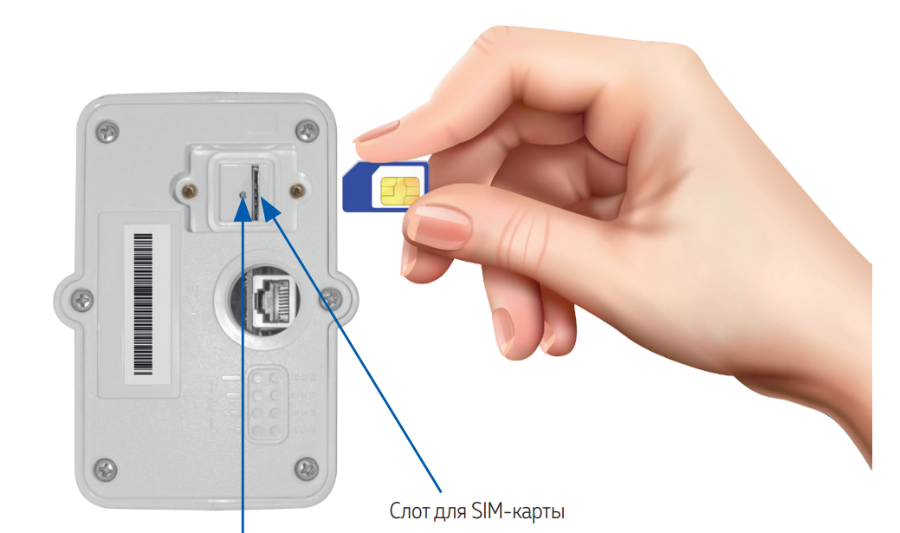 Как правильно установить сим-карту в комплект DS-4G-5kit?
